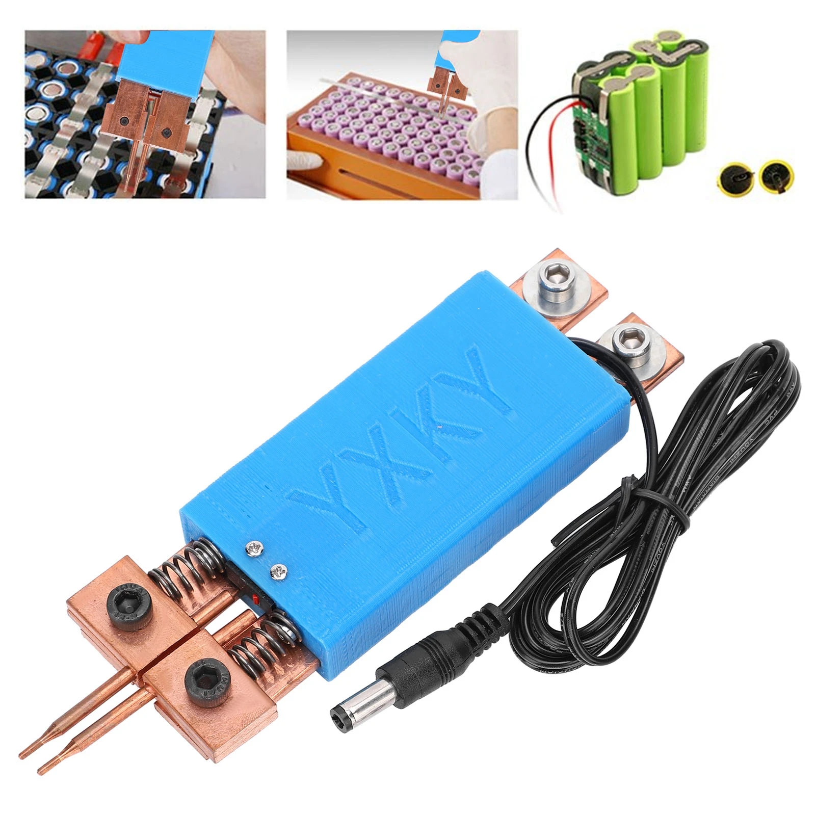 Battery Spot Welding Pen Handheld Automatic  Weld Machine Accessory W01 Blue DIY Spot Welding Pen Weld Machine Accessory