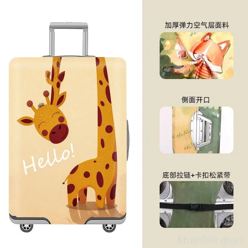 

High Elasticity Washable Luggage Cover Protective Dustproof Suitcase Protector Reliable Travel Accessory Airline Trips