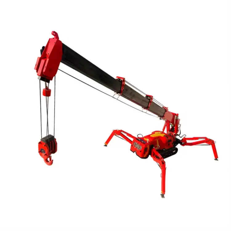 1.2 T Crawler Jib Crane Small Spider Crane Mini Heavy Mobile Spider Crawler Lift Mini Hydraulic Crane