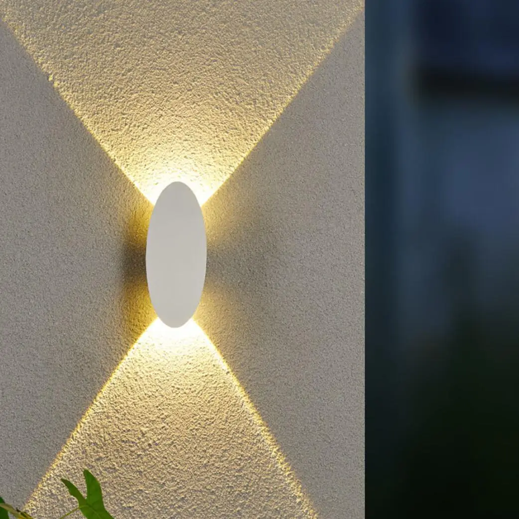 LED Wall Lamp 6W AC85-265V Modern Minimalist Style IP65 Waterproof Indoor/Outdoor Lamp With 3 Years Warranties