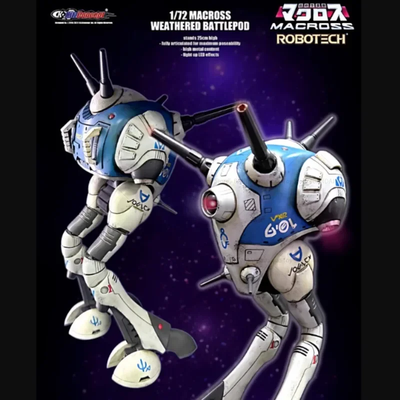 In Stock Original KC KitzConcept Battlestar Macross 1/72 Zentraedi Battle Capsule Battle Damaged Edition Movable Doll Gift