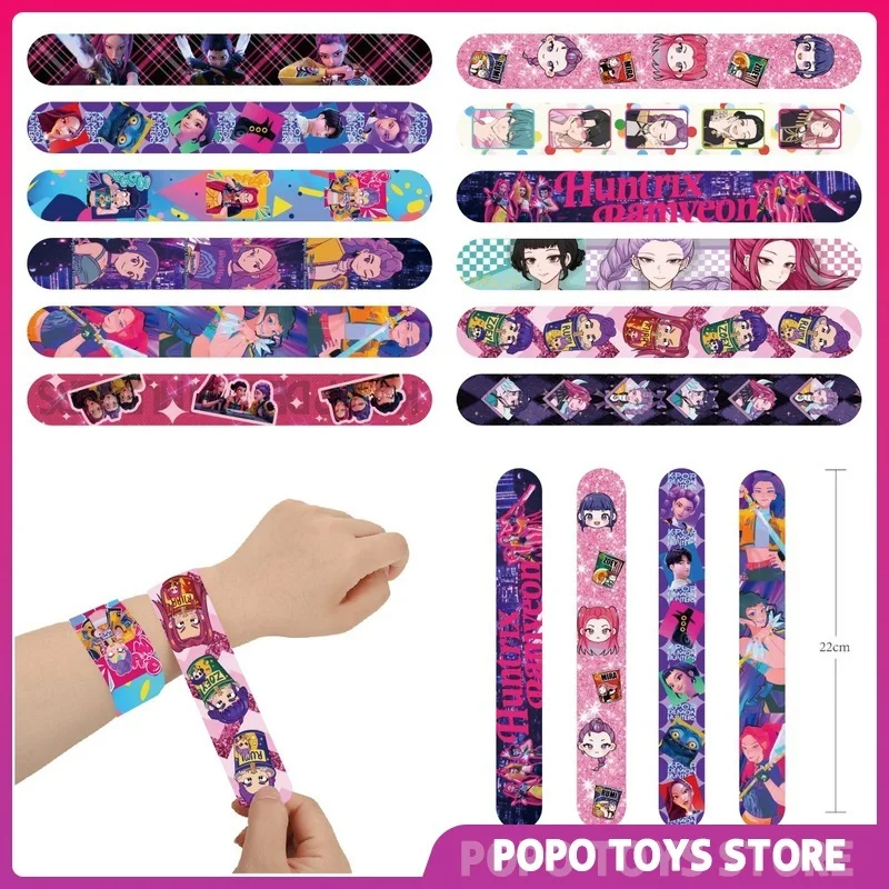 12 قطعة Kpop شيطان الصيادين صفعة أساور حفلة عيد ميلاد الحسنات شنطة هدايا تخزين الحشو للأطفال المفاجئة سوار هدايا عيد الميلاد #1