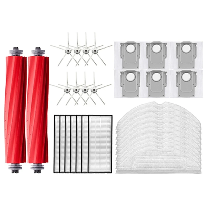 

Для Roborock S7 Maxv Ultra S7 Pro Ultra робот-пылесос, основная боковая щетка, швабра, фильтр Hepa, сменный мешок для пыли, аксессуары