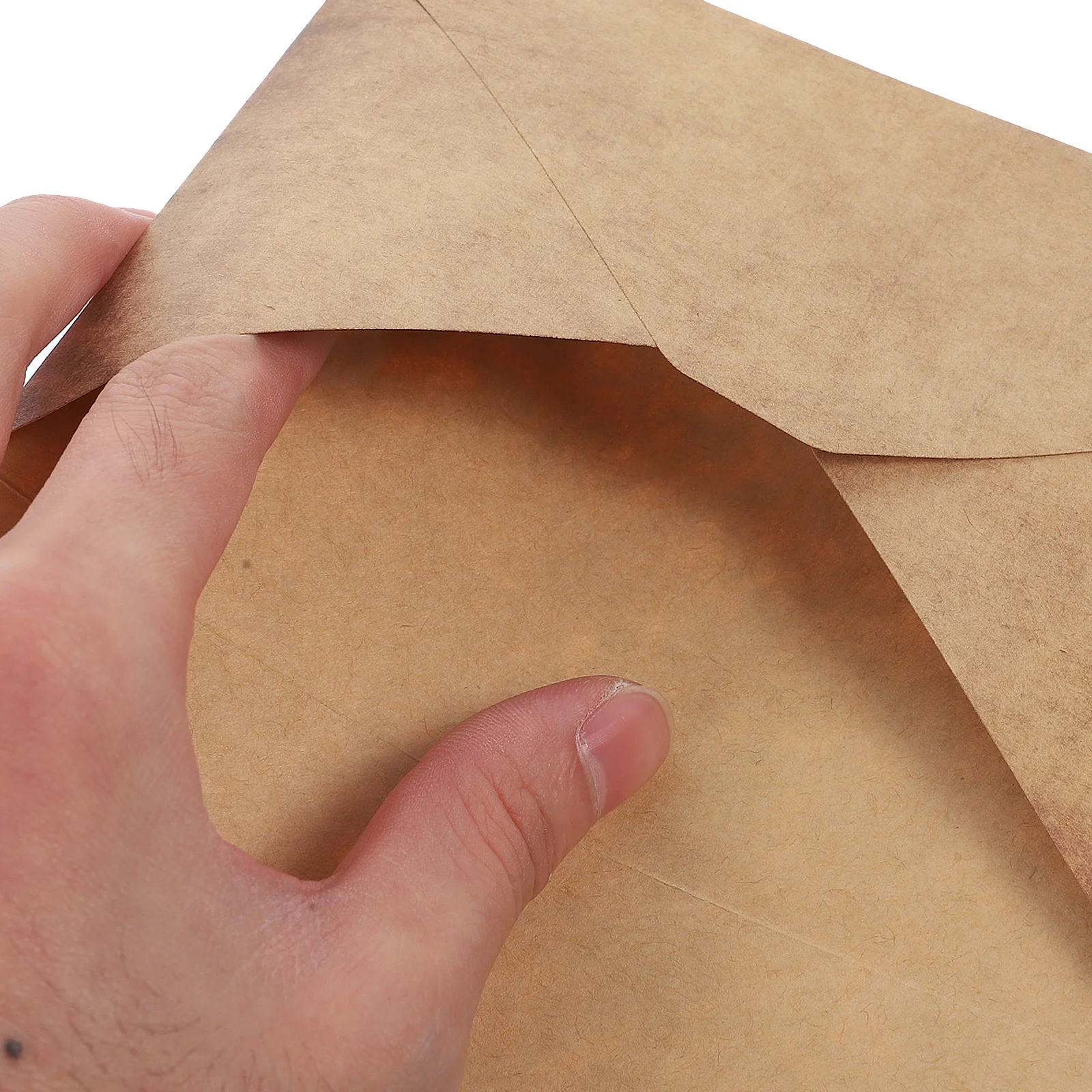 

5 Sets Vintage Kraft Paper Letter Writing Set Envelopes Card Holders Leaf Pattern Stationery