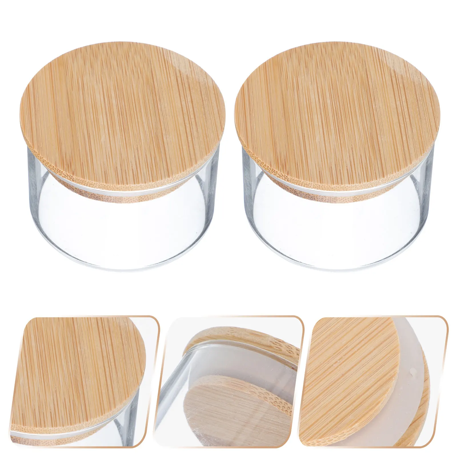 

2Pcs Transparent Glass Nail Art Pen Washing Cup for Manicure Salon Nail Artists Beginners Mixing Polish Powder Liquid Container