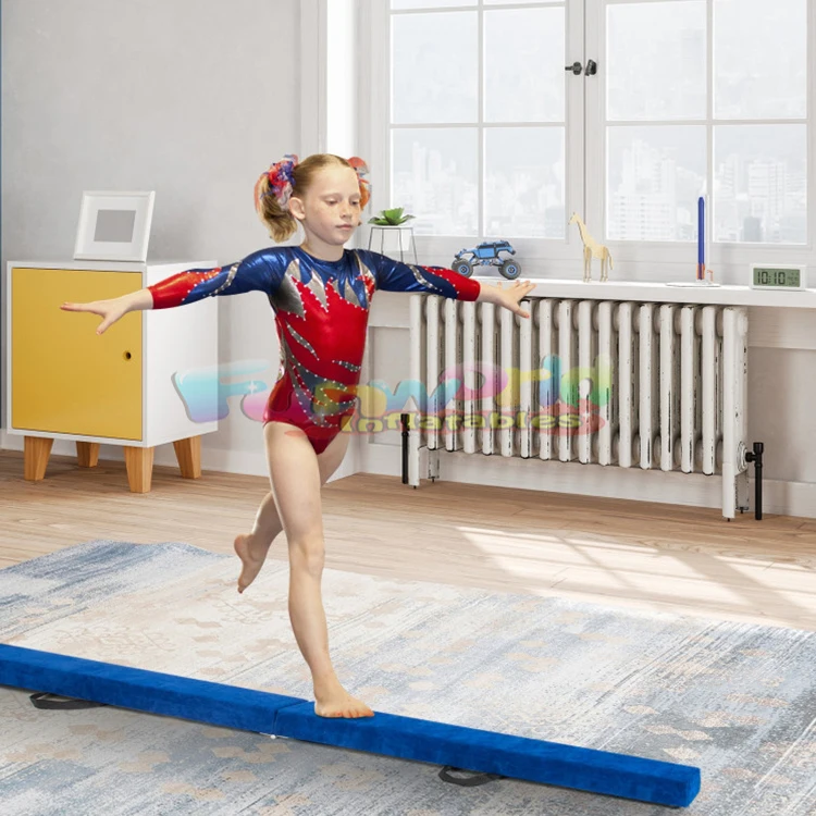 

Sports Equipment Indoor Foldable Folding Floor Professional Kids Gymnastic Balance Beam for Sale