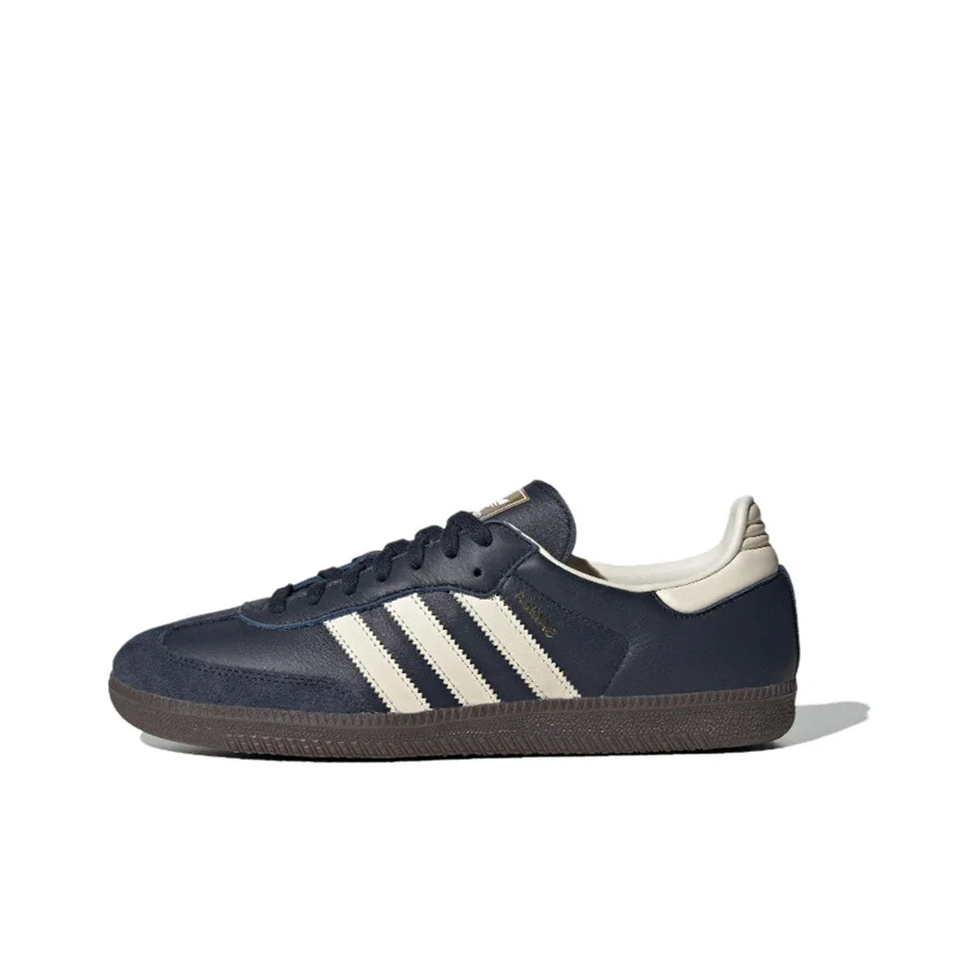 Adidas Originals Classic Fashion Comfortable Low Top Board Shoes for Men and Women in navy blue