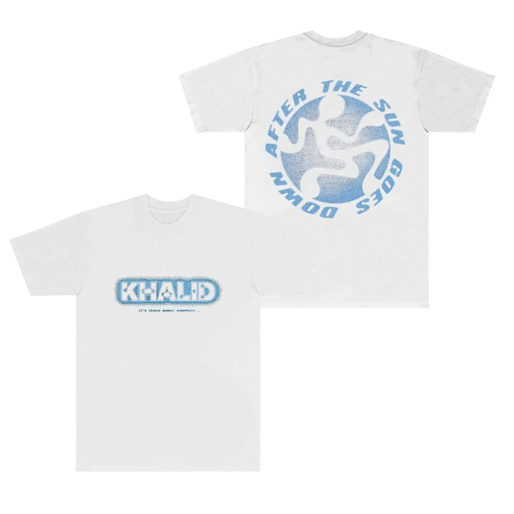 Khalid After The Sun Goes Down T-Shirts Streetwear Tops Women Men HipHop Short Sleeve Tee