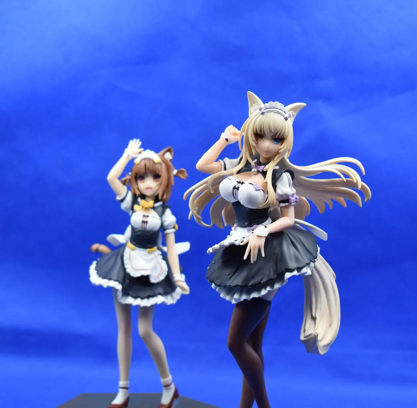 16 センチメートルアニメネコパラあずきフィギュア立ちメイド服版ココナッツアニメ模型玩具ギフトコレクションアクションフィギュア PVC