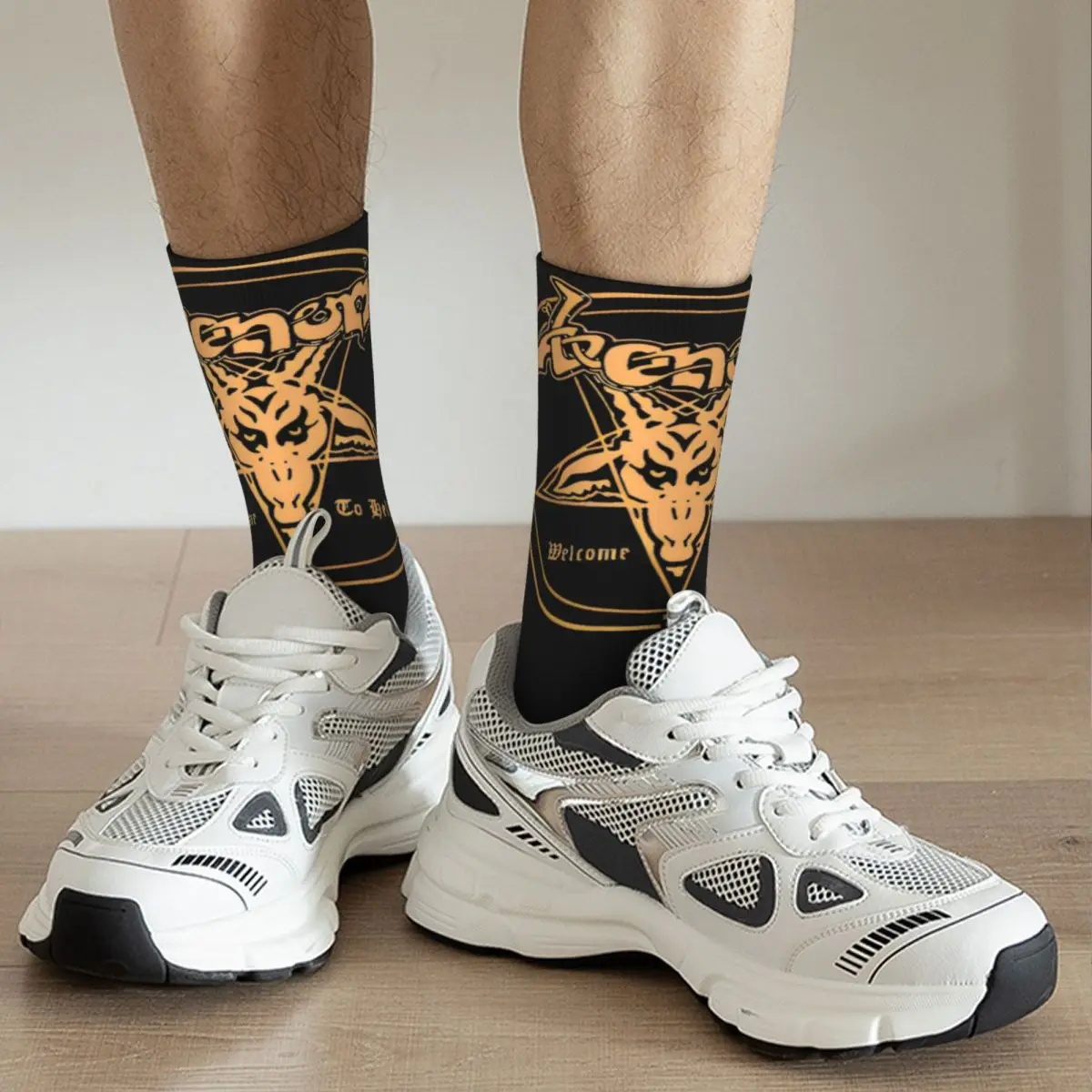 Venom Band Black Metal Theme Socks Merch for Women Breathable Printed Socks