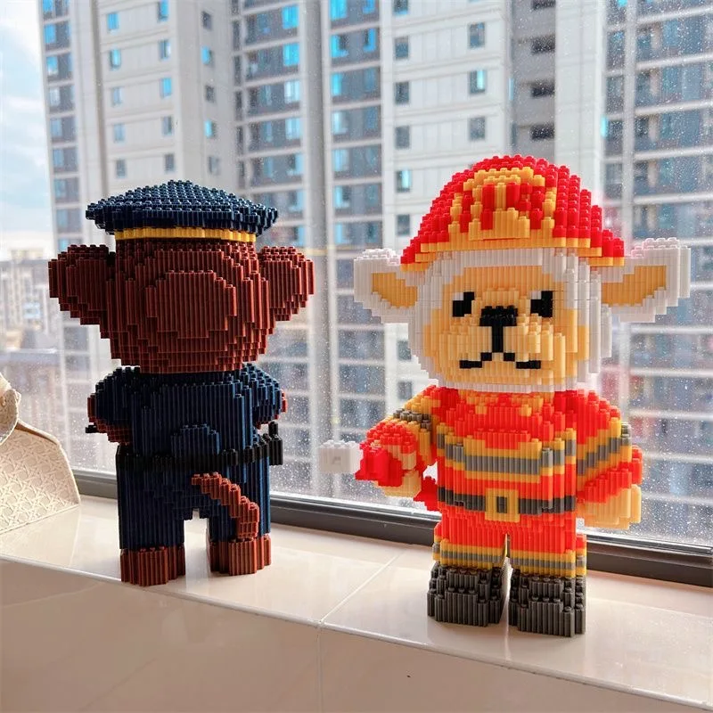 30 ซม.ใหม่น่ารักสัตว์กระต่าย PANDA Professional อนุภาคขนาดเล็กบล็อกอาคาร DIY Creative 3D ชุดของเล่นเด็กของขวัญ