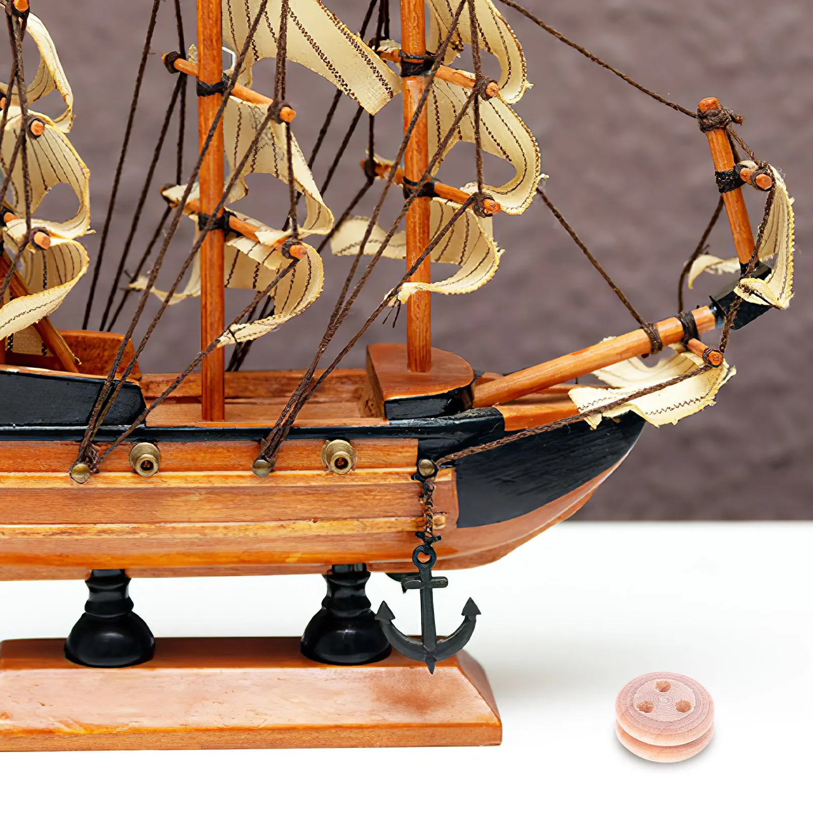 

20Pcs 8Mm Blank Wooden Pulleys for Ship Models DIY Craft Supplies Unfinished Wood Wheels Enhancing Creativity Motor Skills Hand