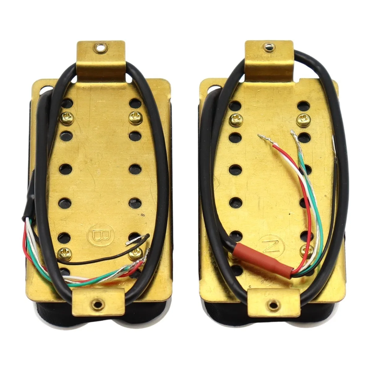 1Sets Ceramic Magnet Invader Style Guitar Humbucker Pickup Bridge & Neck White