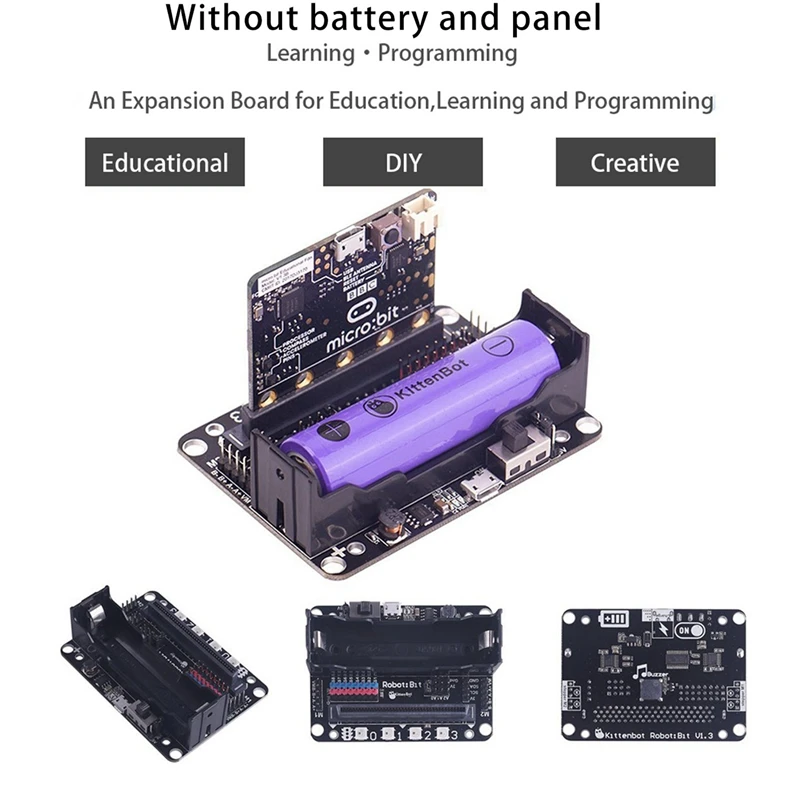 2X For MICROBIT Expansion Board For Microbit Adapter Board Smart Car Programming Robot DIY Expansion Python