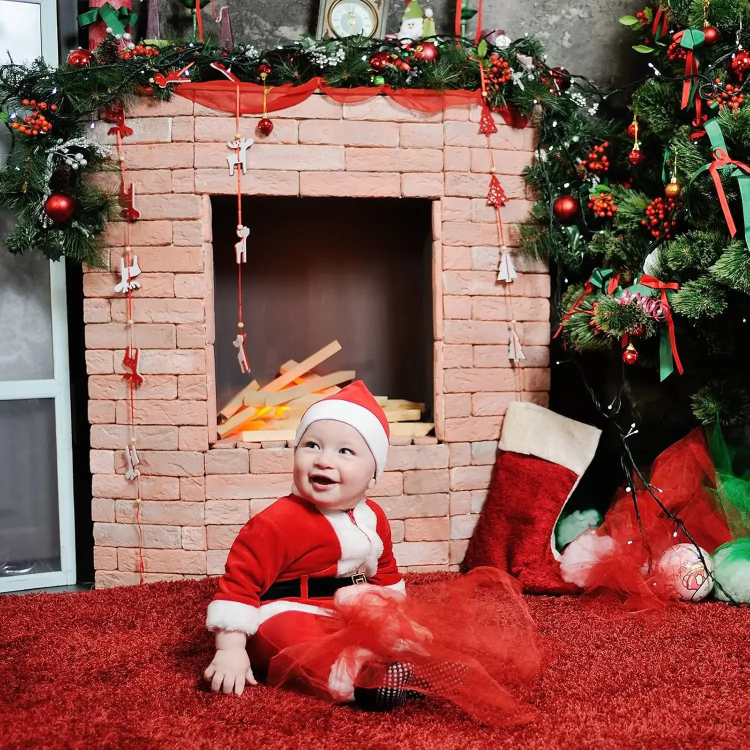 Spring Festival Red Berry Lucky Fruit Simulation Branches Christmas Decoration New Year Ornament Arrangement