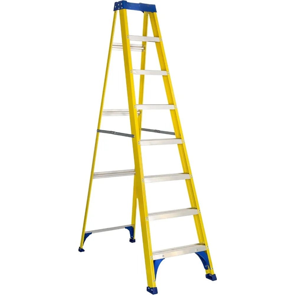 5-Foot Fiberglass Step Ladder, 250-Pound Load Capacity, Type I