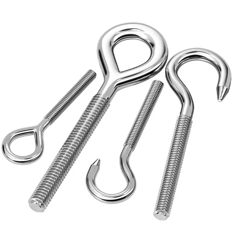 1pcs M4-M24 304 Stainless Steel Sheep Eye screw Bolt Ring/Hook Screws Ring Hanging Hook Suspension Fasteners Tool