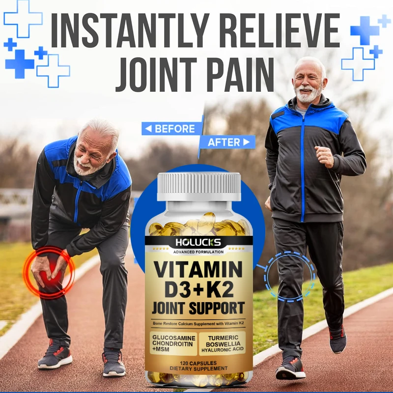 HOLUCKS Joint Support Supplement, with Glucosamine, Chondroitin & MSM, Supports Joint Strength, Mobility, Lubrication & Comfort