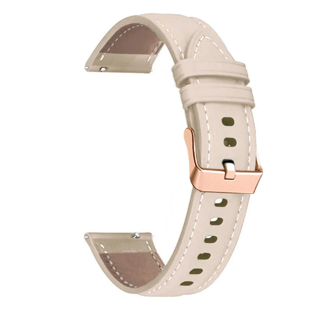Vivoactive 3S 4S Strap For Garmin Venu 2S Vivomove 3S Forerunner 255S Active S Wristband 18mm Leather Smart Watch Band Bracelet