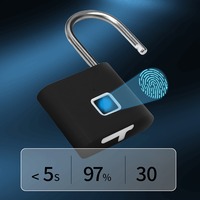 Fingerprint Padlock Intelligent Unlock Electronic Lock Outdoor Waterproof and Rust-Resistant Door and Cabinet Anti-Theft Lock