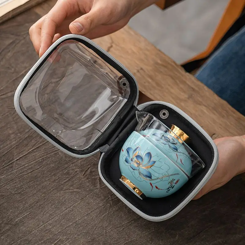 

Upscale Tea Sets Ceramic Kung Fu Teaset Teacup Porcelain Service Gaiwan Tea Cups Mug of Tea Ceremony Teapot