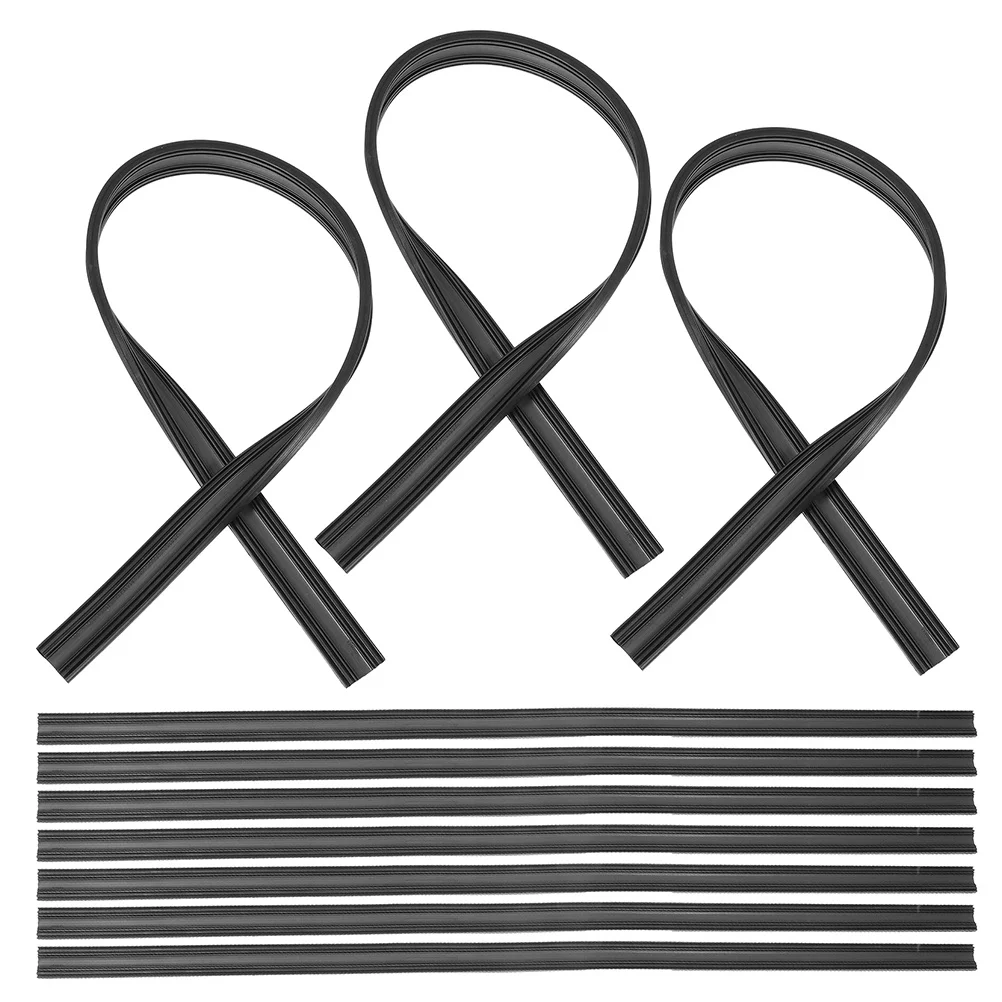 

10Pcs Rain Wiper Rubber Strip Replacement High-Durability Windshield Wiper Refill for Clear Visibility in Heavy Rain Snow