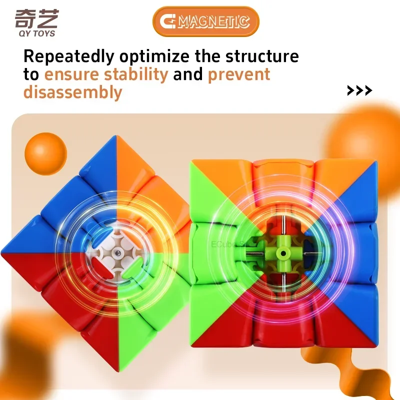 [MeowCube] QiYi QiMeng Plus M Cube 9CM 3x3 Magnético QiMeng Plus Cubo prático Quebra-cabeça profissional Cubo mágico Brinquedos educativos