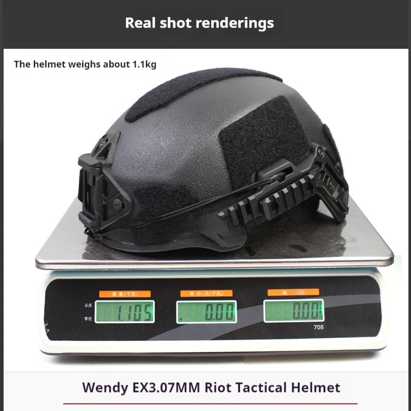 Casco Wendy 3.0 Casco balistico di sicurezza per pistola ad aria compressa tattico addensato Attrezzatura per casco da ciclismo sportivo da caccia all'aperto regolabile