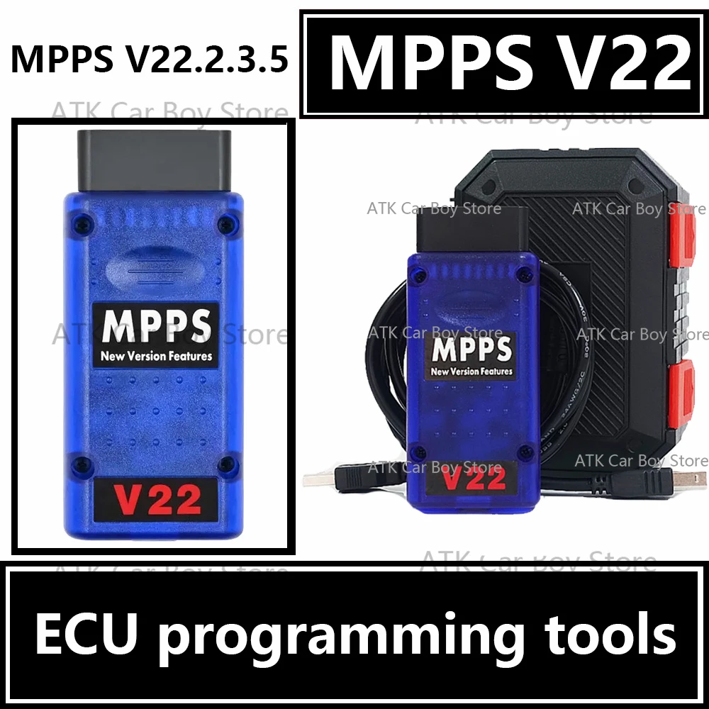 حار بيع دعم ECU القراءة/الكتابة عملية الانتعاش ECU أداة البرمجة MPPS V22 V22.3.5 كابل obd أداة السيارة FRF فك التشفير