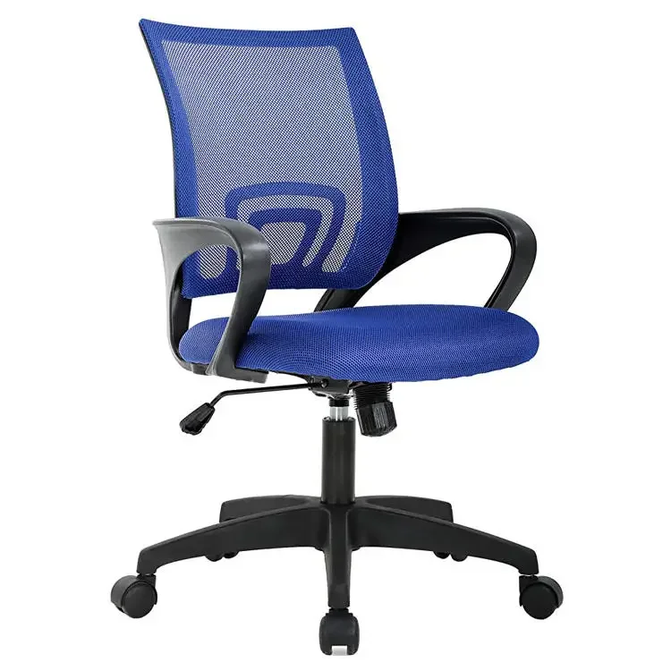 Morden Popular Style Fixed Armrest Computer Ergonomic Mesh Grey Executive Office Chair