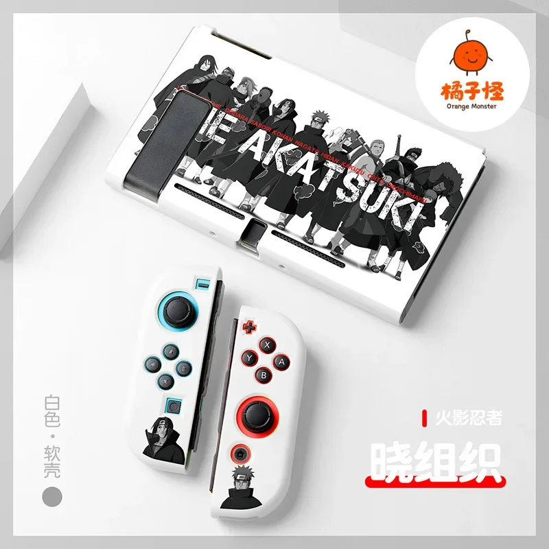 Uzumaki Naruto Kakashi TPU miękkie etui ochronna powłoka etui Joycon dla Nintendo Switch NS akcesoria do kryształowe etui konsoli