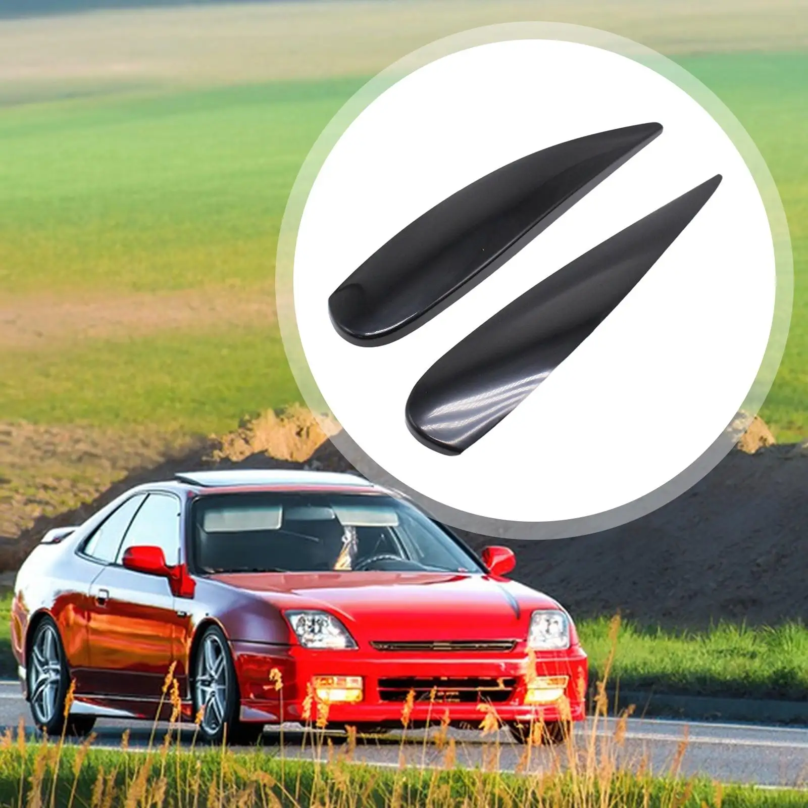 

Front Headlight Eyebrows Automobile Accessory Gloss Trim for Vauxhall Corsa D 2006-2014