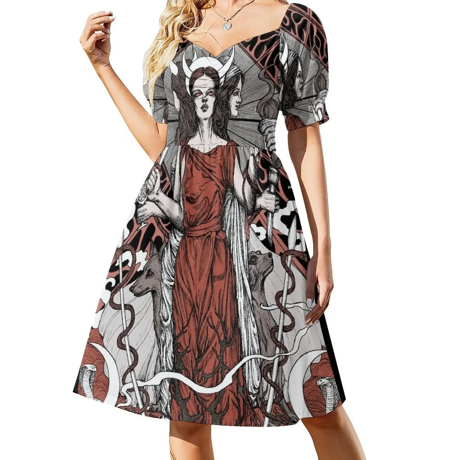 

Hecate Short-Sleeved Dress party dresses women evening dresses luxury 2025 dresses for woman Dress