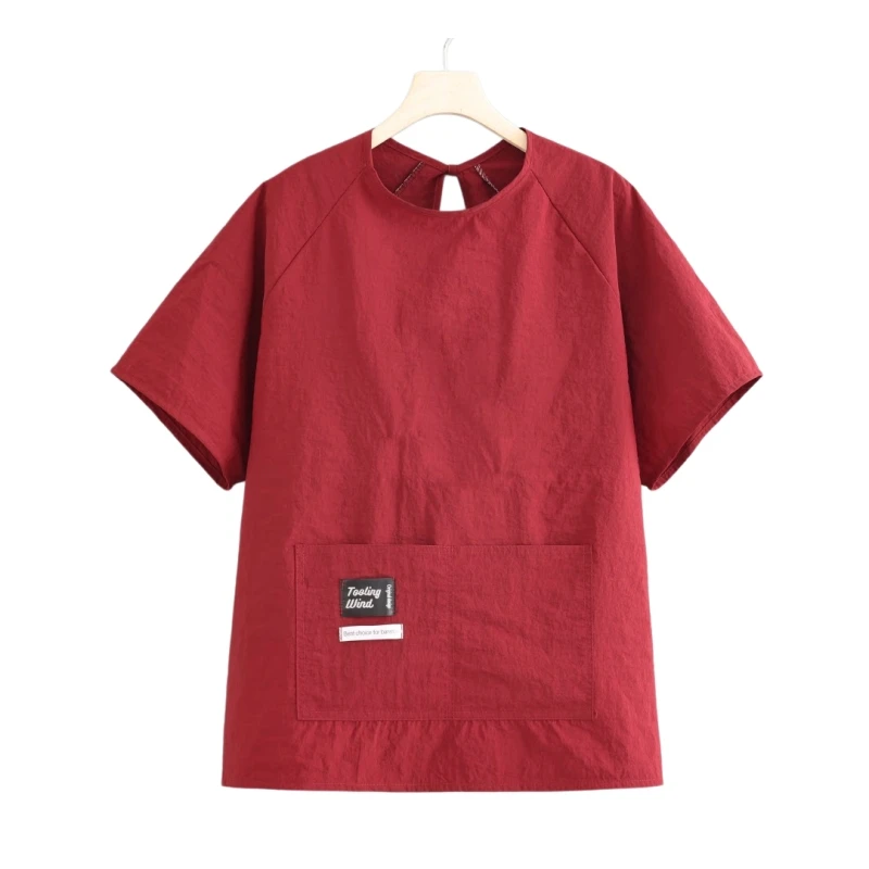 Short Sleeve Waterproof Apron Summer Work Clothes Hair Salon Barber Uniform Pet Store Dog Grooming Aprons Outdoor Garden Smock