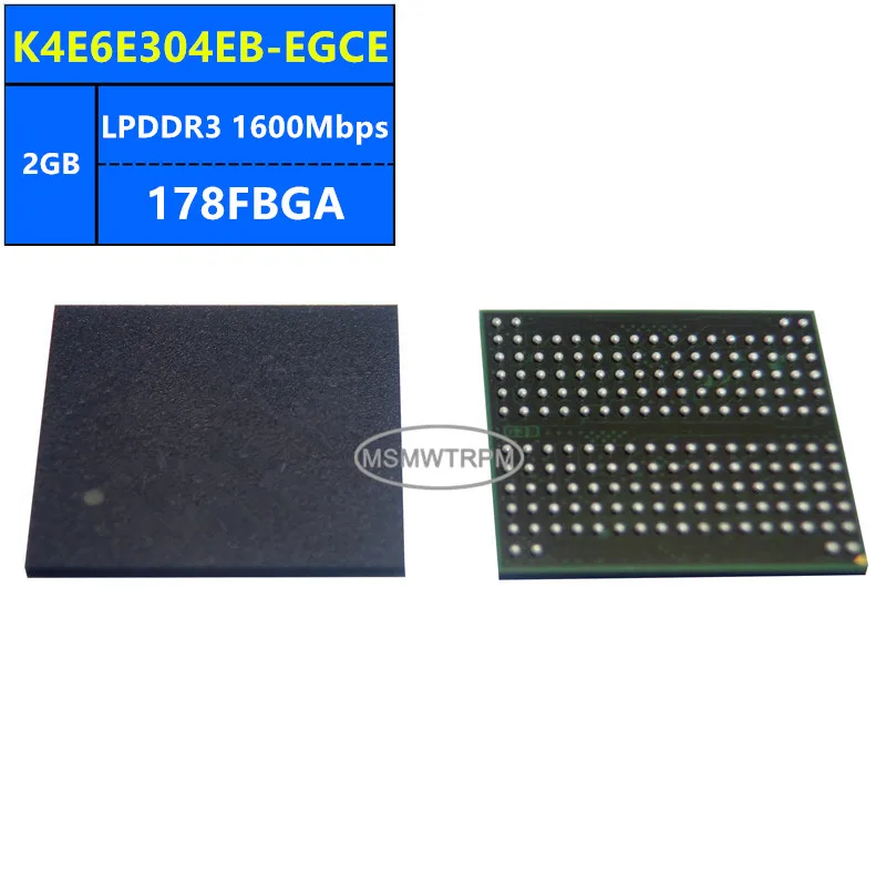 

K4E6E304EB-EGCE EDFA232A1MA-GD-F EDFA232A2MA-GD-F LPDDR3 2GB 1600Mbps 178FBGA 16Gb Memory Chip IC Integrated Circuits Brand New