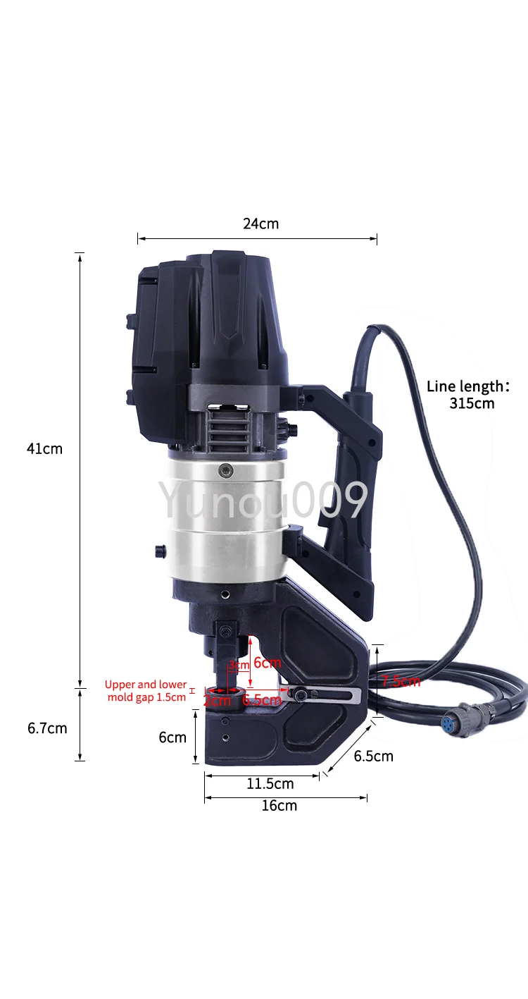 Handhold Portable Electric Hydraulic Hole Puncher for Constduction ODETOOLS NMHP-32 32mm Punching Machines Brushless