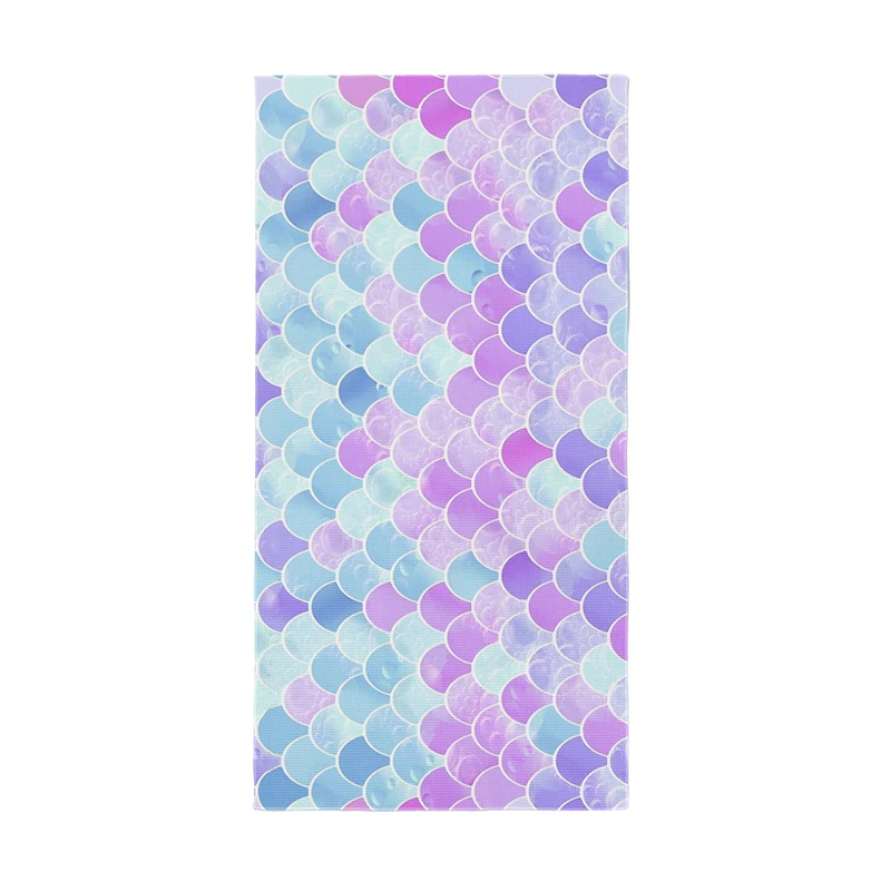 Aertemisi Mermaid Scales Pattern Waffle Beach Towel Extra Large Oversize 180cm x 90cm