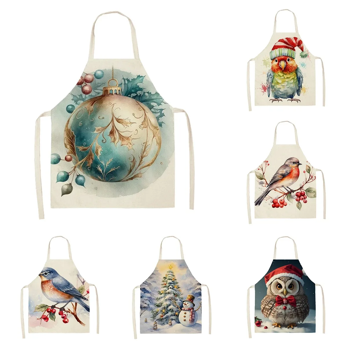 Eyelash Printed Kitchen Cooking Bibs for Kids Men Women Chef Cooking Aprons Clean Baking Accessories Kids Aprons