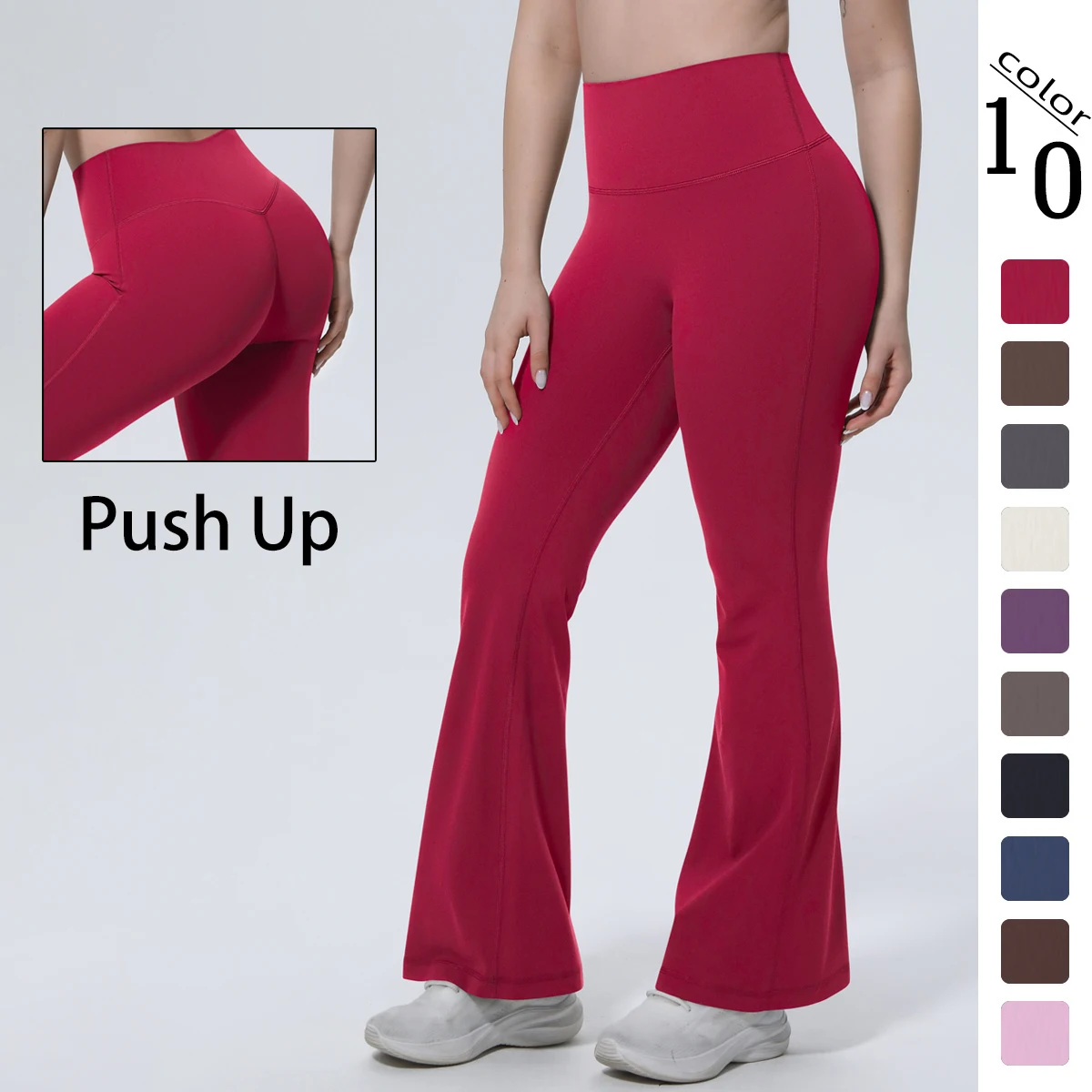 1PC Loose Breathable Wide Leg Yoga Pants for Women Summer Gym Running Quick Drying Bell-bottoms High Stretch Women Sports Pants
