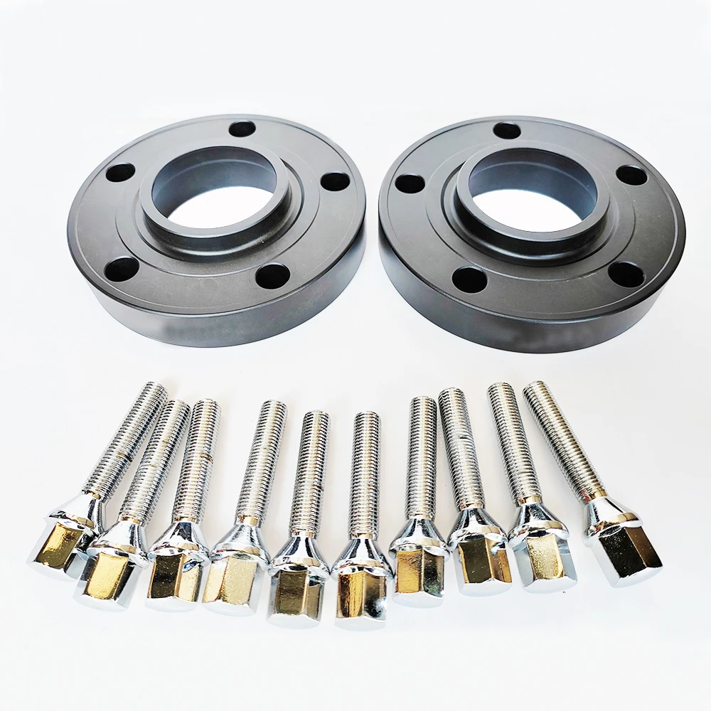 High Quality 2pcs 5x120 72.6 Hub Centric Bore Car Wheel Spacers + 10pcs 12x1.5 Cone Thread For BMW E26 E28 E34 E36 E38 E60