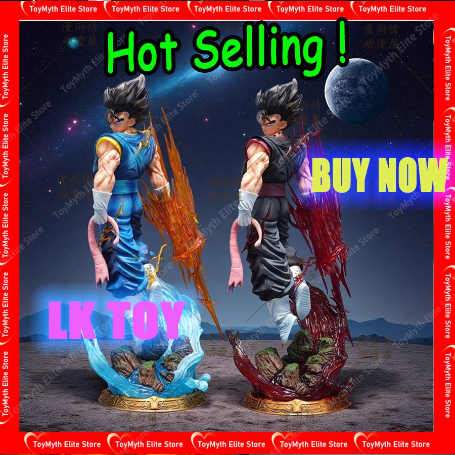 

40 см/15,75 дюймов Dragon Ball Z Vegetto Фигурка 3 головы Замена Super Saiyan Фигурка Gk Статуя Коллекция Модель Игрушки Подарки