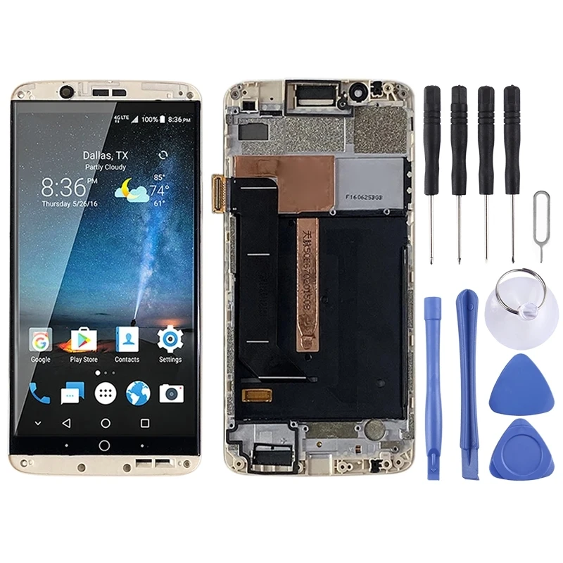 Imagem -04 - Tela Lcd Amoled para Zte A2023 A2023u A2023g Montagem Completa com Moldura