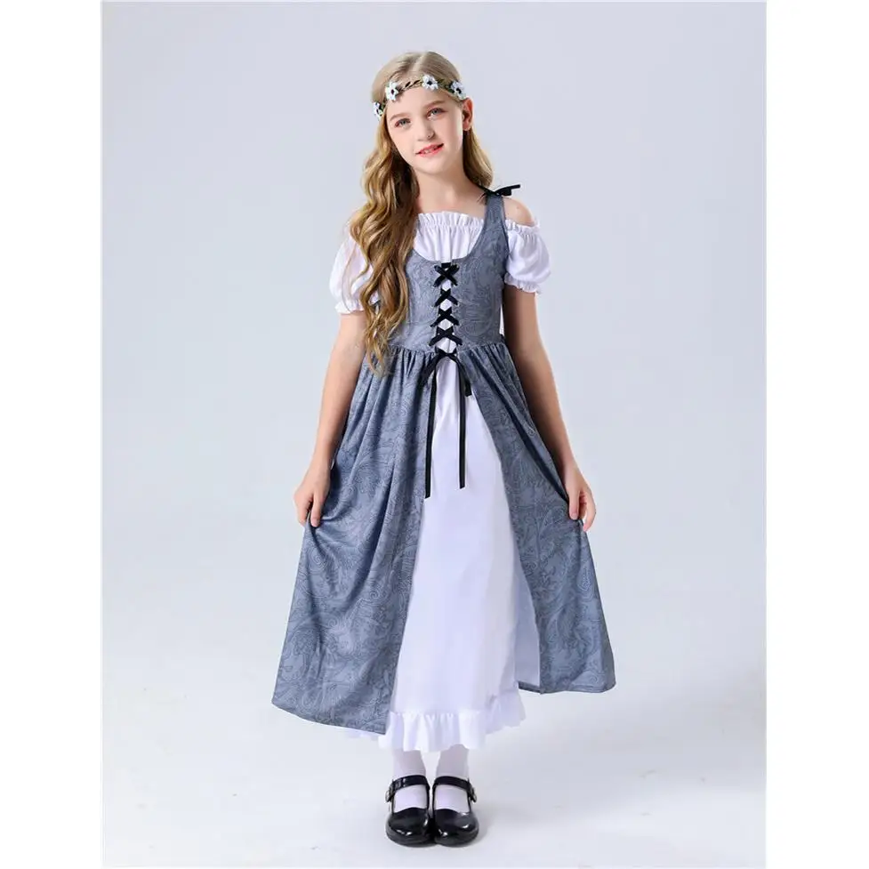 

loween Children's Women's Performance Costume European Countryside Sle Fairy T S Dr Stage Performance Gown
