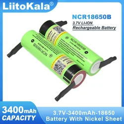 LiitoKala oryginalny NCR18650B 3.7v 3400mAh 18650 akumulator litowy 4.2v DIY baterie niklowe