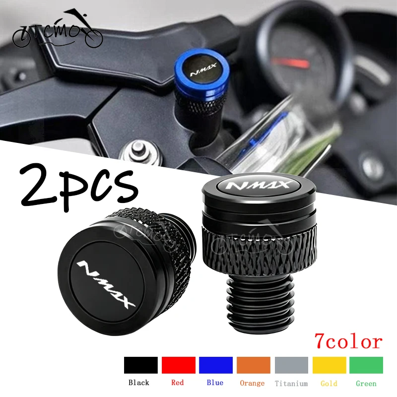 For Yamaha NMAX 125 155 N-MAX 125 155 NMAX125 NMA X NMAX155 Motorcycle M10*1.25 CNC Aluminum Screws Bolts Mirror Hole Plugs Caps