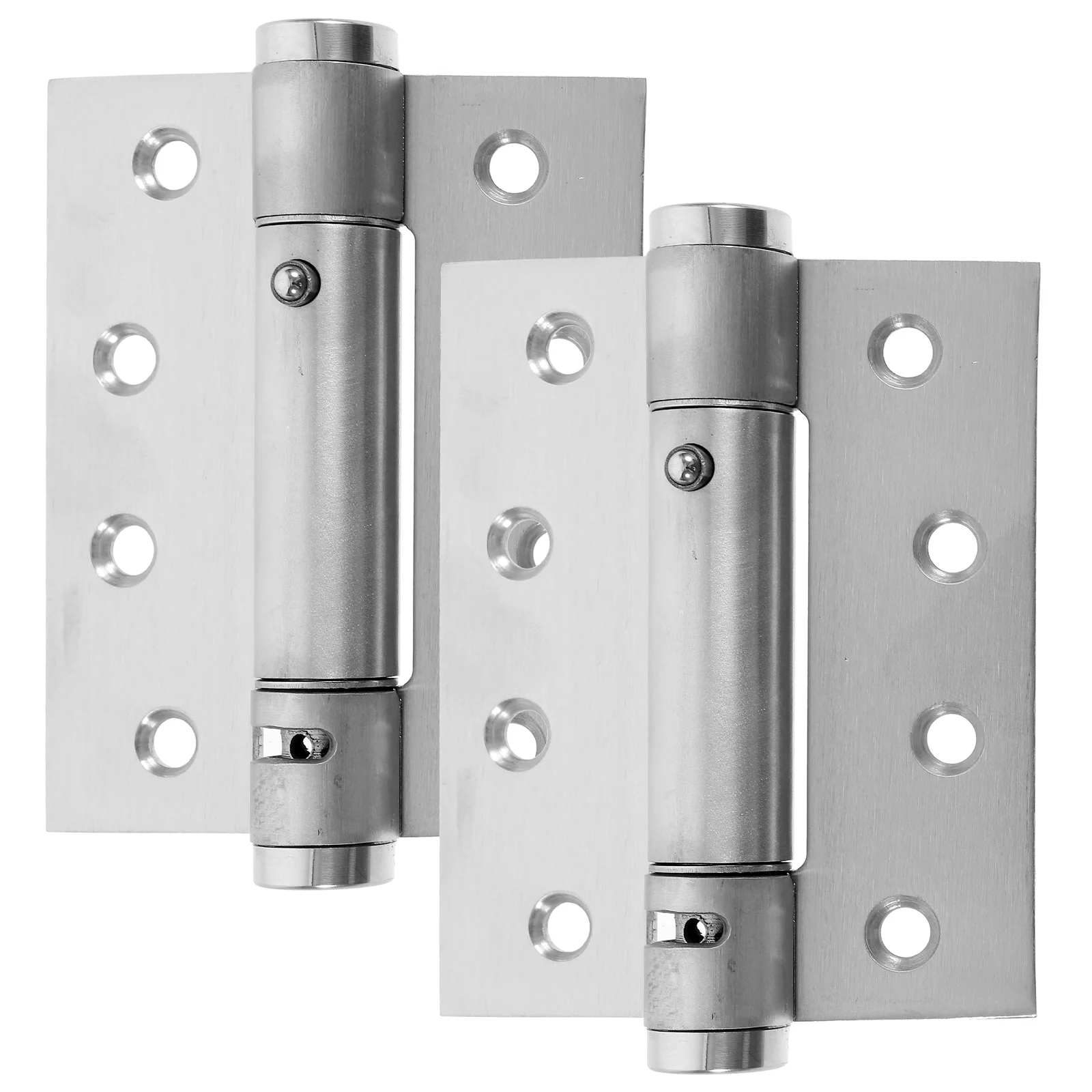 

2 Pcs Self Closing Door Hinges Heavy Duty Aluminum Alloy Auto Close Spring Loaded for Basement Bathroom Laundry Room Doors Easy