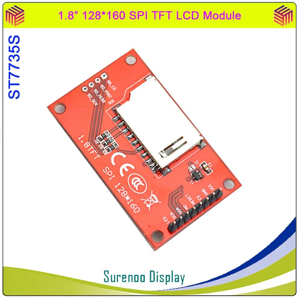 1.8 inch 128*160 SPI Serial TFT LCD Module Display Screen Driver IC ST7735 ST7735S for MCU Without Touch Panel