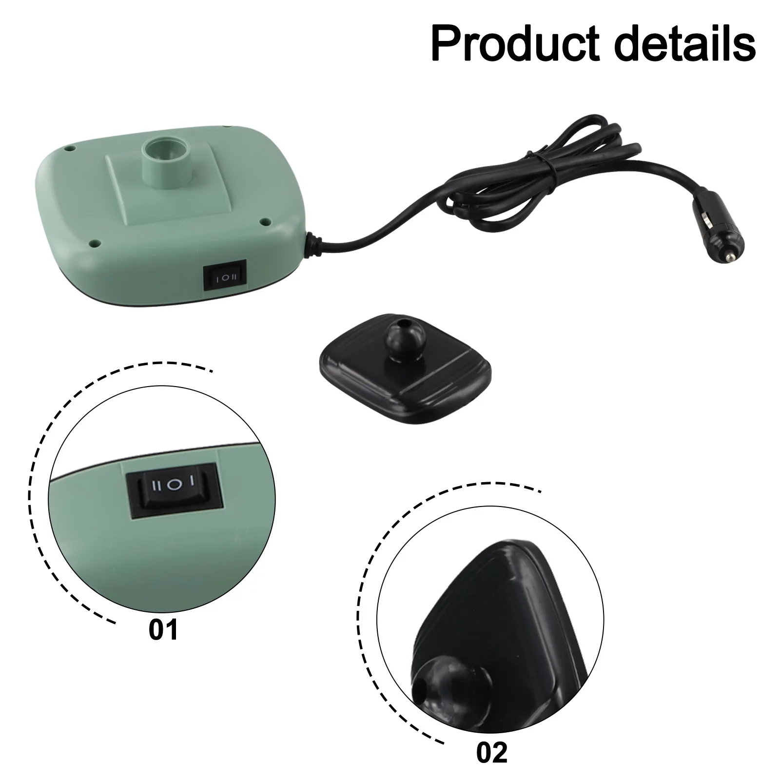 

Регулируемый автомобильный обогреватель с регулировкой воздушного потока, 150 Вт, 2-в-1, 24 В, простая установка, портативный