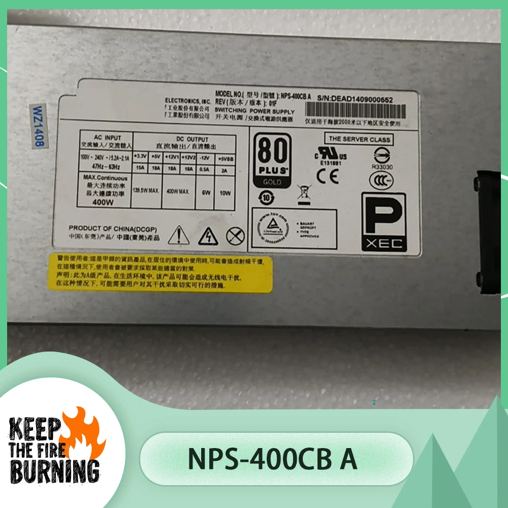 NPS-400CB A Server Power Supply 1U 400W 80plus