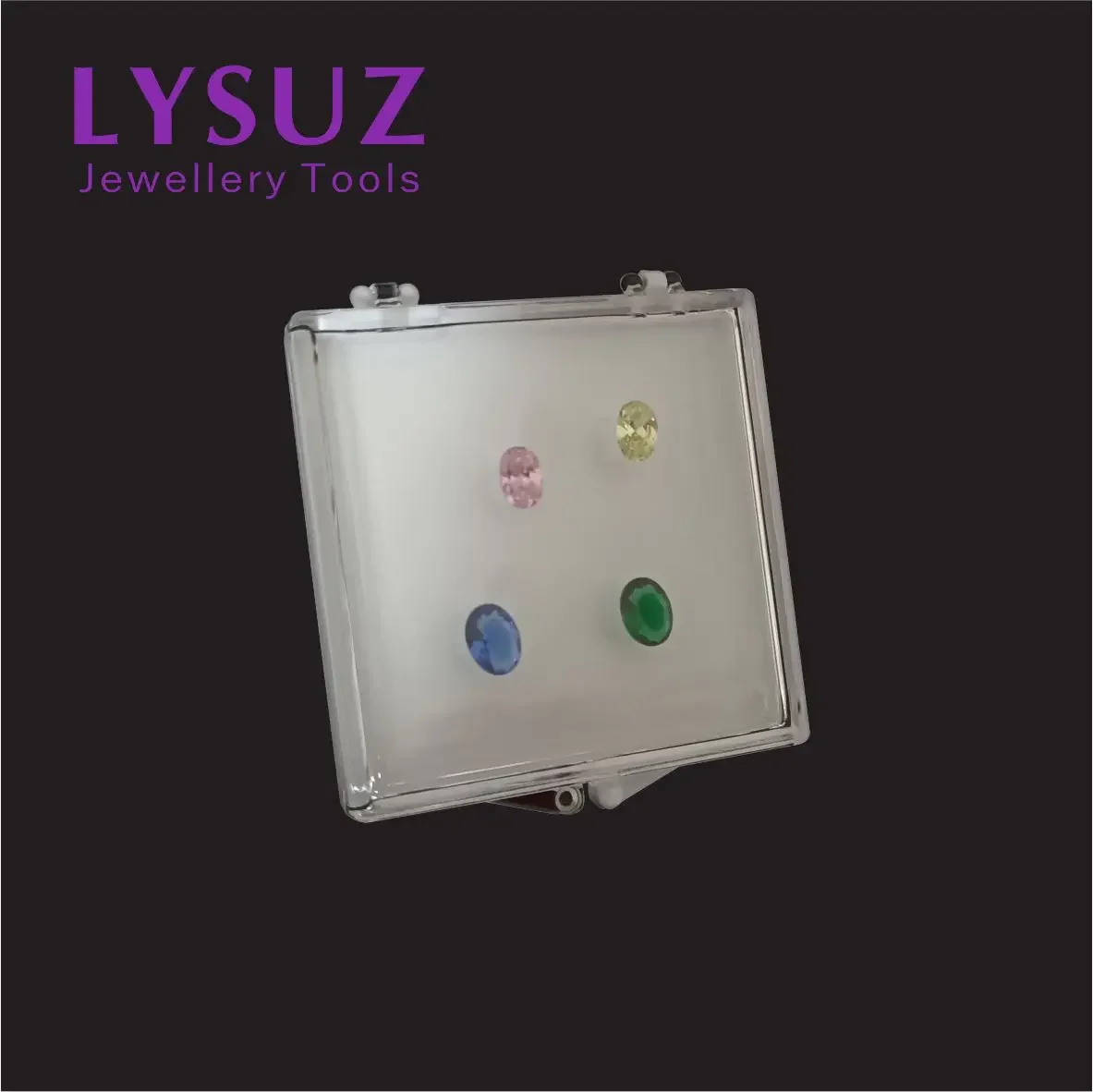 Adhesive Gems Box Storage Bag Diamond Display Box Show Case Packaging Tray Jewelry Acrylic Sticky Small Gemstone Modeling